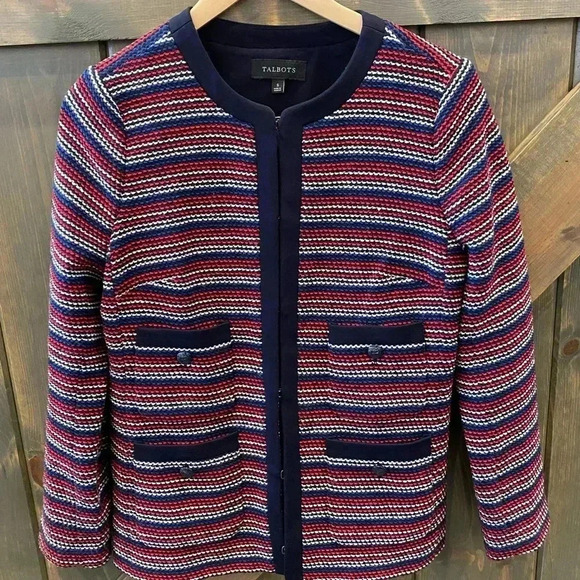 Talbots Red, White, Blue Blazer - Picture 8 of 8